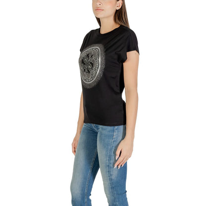 Guess Black Cotton T-Shirt - W5YI14 I3Z14