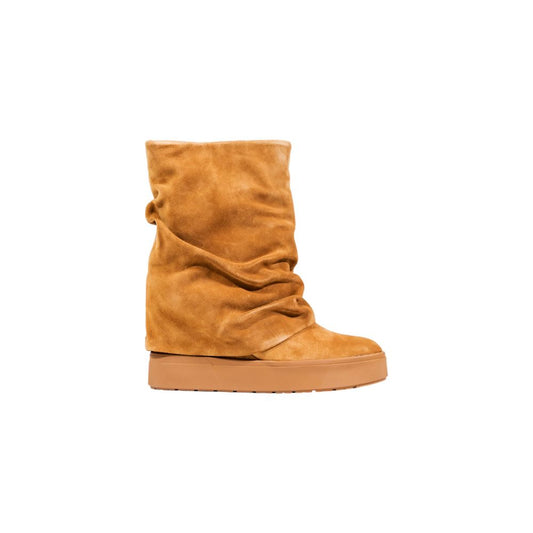 Guess Beige Suede Leather Ankle Boots - GUINNA FLFGUI SUE10