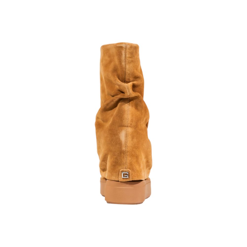 Guess Beige Suede Leather Ankle Boots - GUINNA FLFGUI SUE10