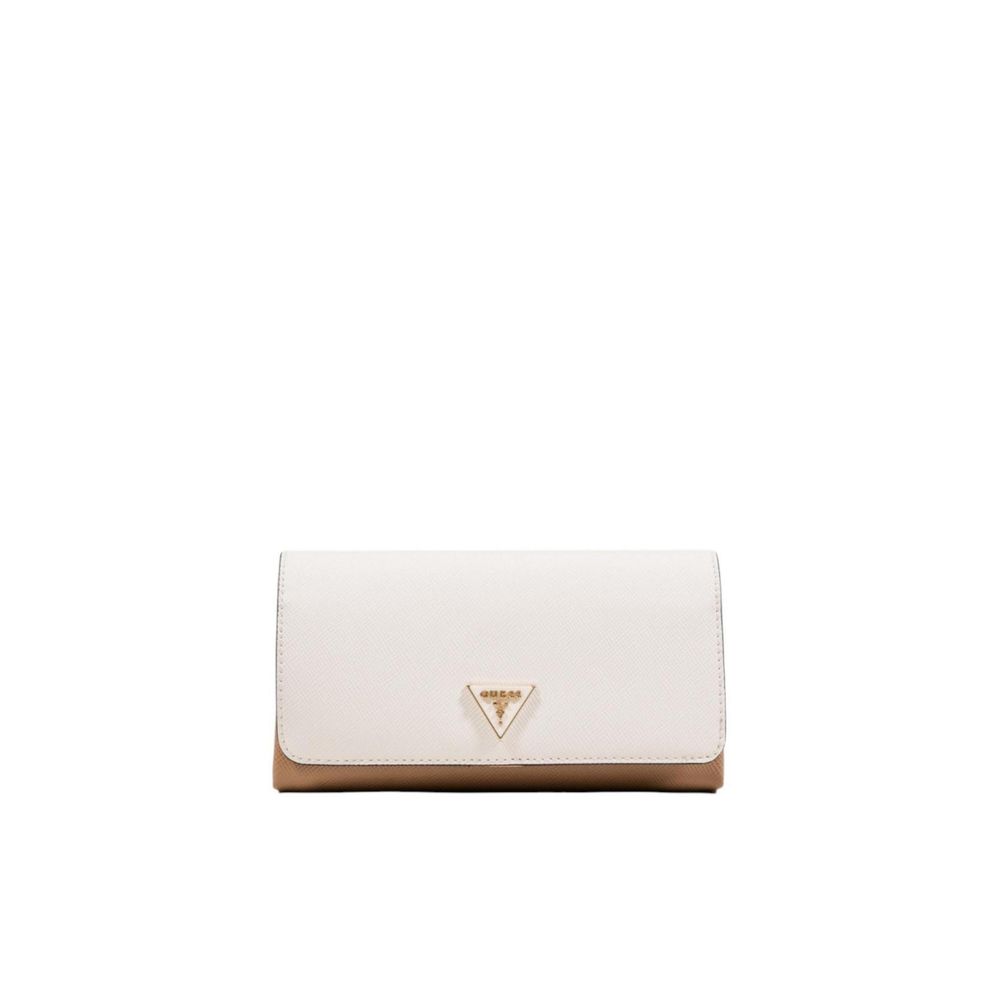 Guess Beige Polyethylene Clutch Bag - NOELLE II XBODY FLAP ORGANIZER