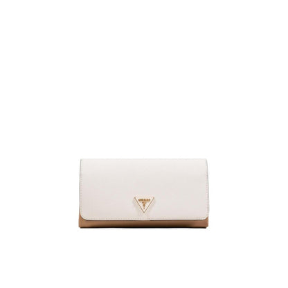 Guess Beige Polyethylene Clutch Bag - NOELLE II XBODY FLAP ORGANIZER