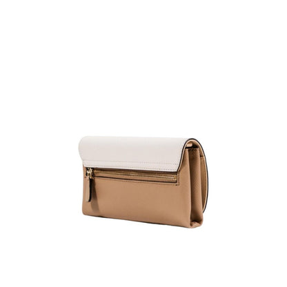 Guess Beige Polyethylene Clutch Bag - NOELLE II XBODY FLAP ORGANIZER