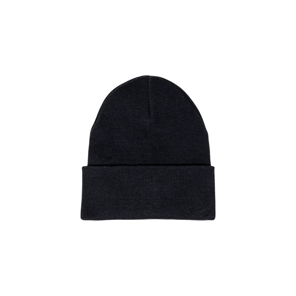 Armani Exchange Black Polyester Beanie Hat