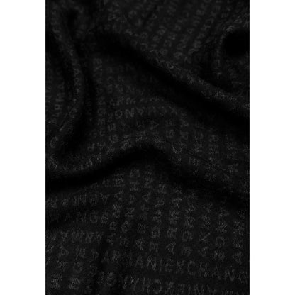 Armani Exchange Black Viscose Scarf for Men