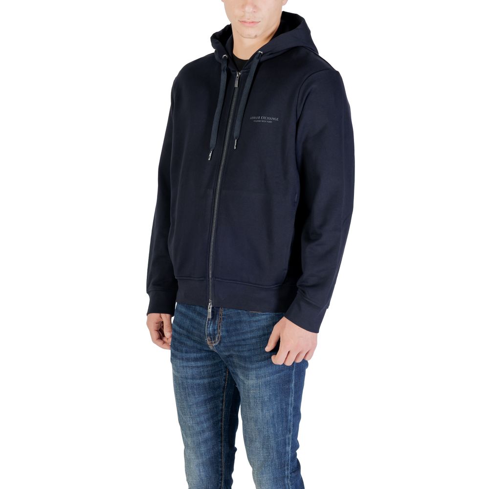 Armani Exchange Blue Cotton Hoodie - XM001293 AF20934