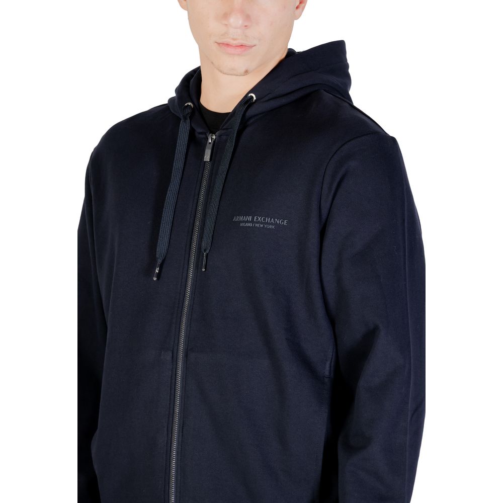 Armani Exchange Blue Cotton Hoodie - XM001293 AF20934