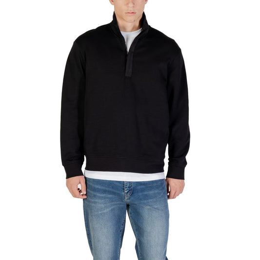 Armani Exchange Black Cotton Sweatshirt - Essential Urban Style