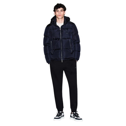 Armani Exchange Black Cotton Joggers