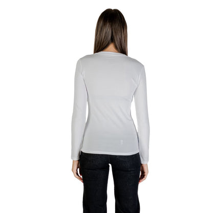 Armani Exchange Women's White Cotton T-Shirt