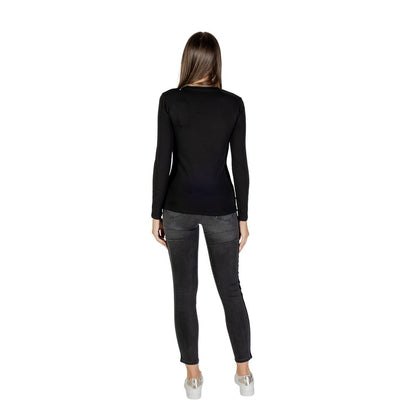 Armani Exchange Black Cotton T-Shirt for Women