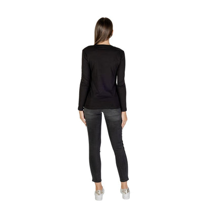 Armani Exchange Black Cotton Long Sleeve T-Shirt
