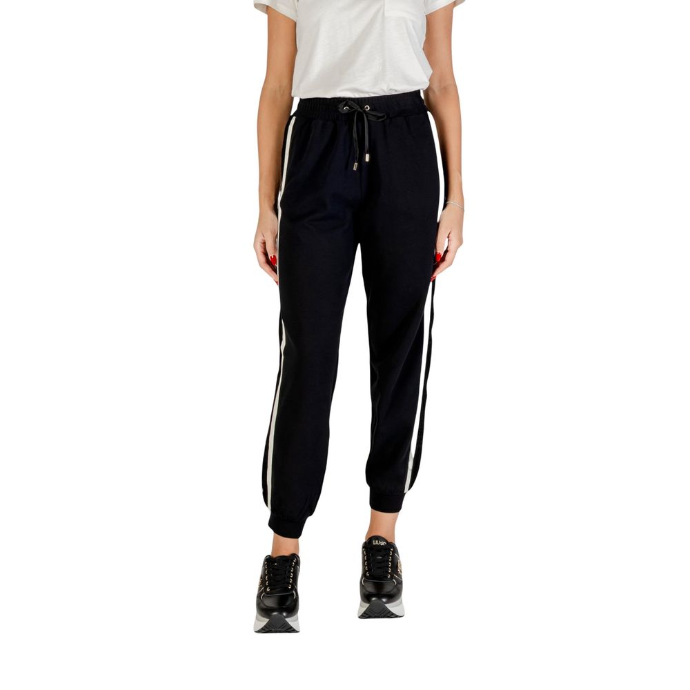Liu Jo Black And White Cotton Joggers