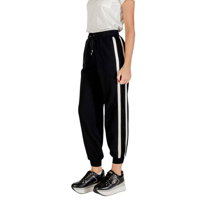 Liu Jo Black And White Cotton Joggers