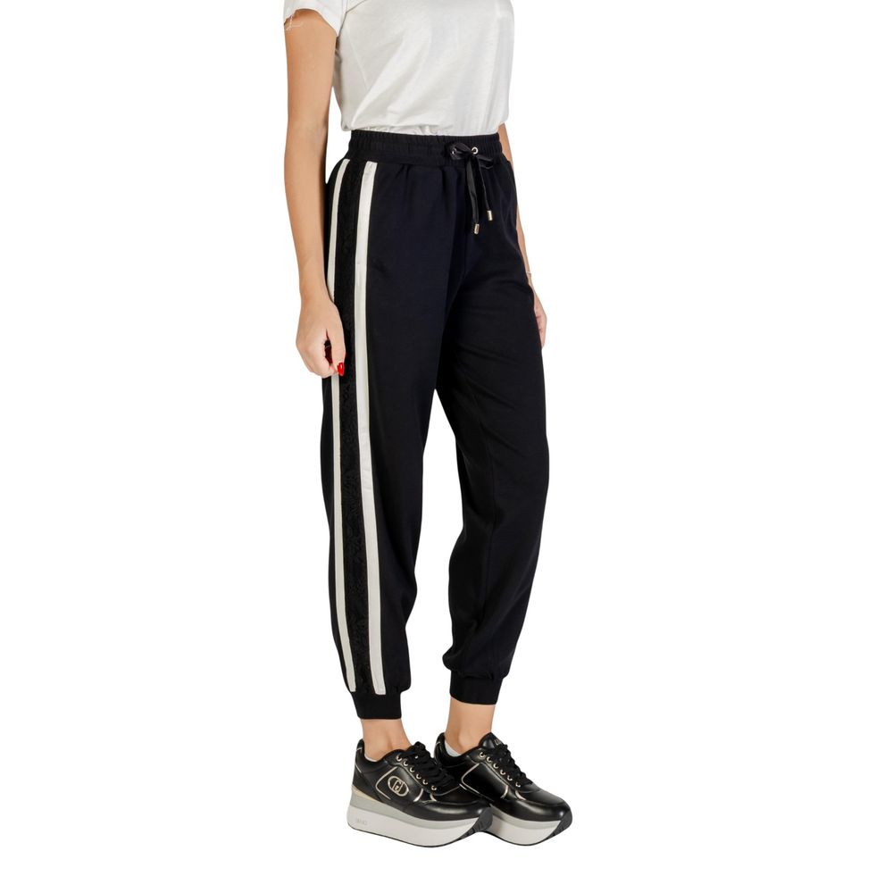 Liu Jo Black And White Cotton Joggers