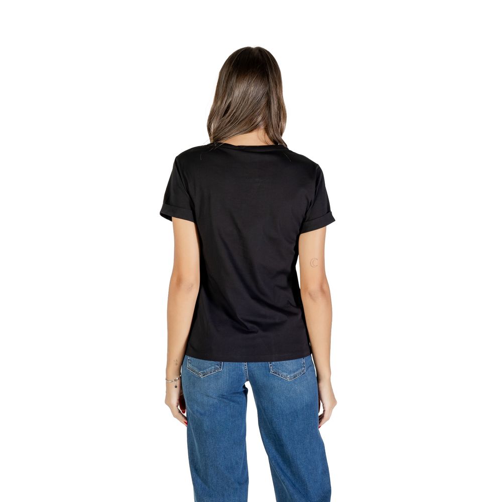 Liu Jo Black Cotton T-Shirt - Effortlessly Chic Essential