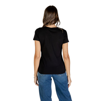 Liu Jo Black Cotton T-Shirt - Elegant Casual Essential