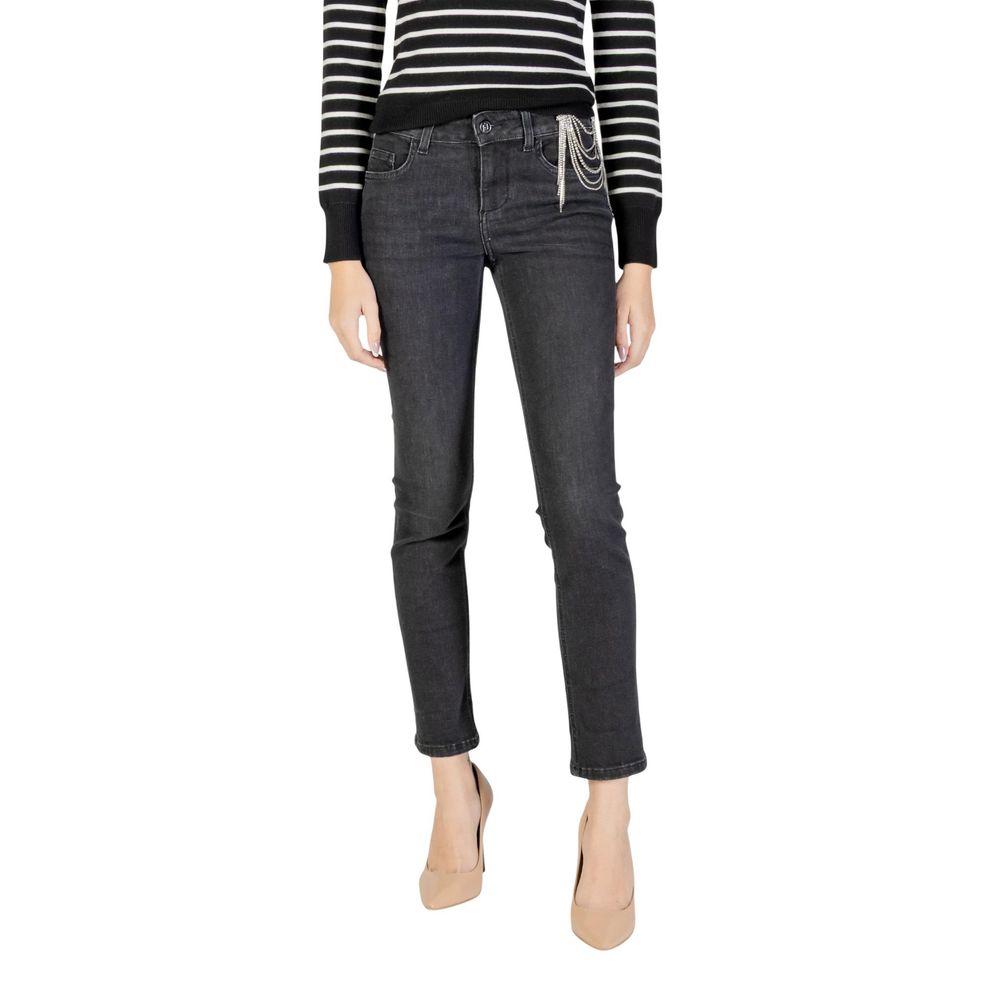 Liu Jo Black Cotton Skinny Jeans - Effortless Chic for Every Occasion