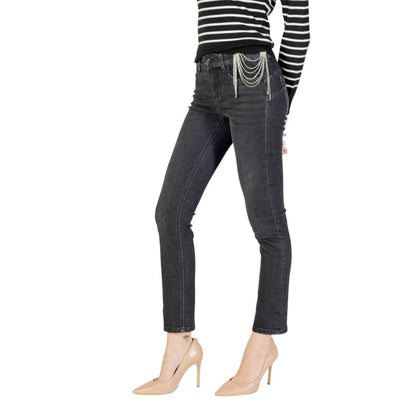 Liu Jo Black Cotton Skinny Jeans - Effortless Chic for Every Occasion