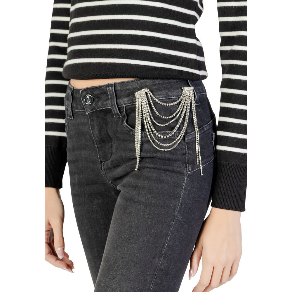 Liu Jo Black Cotton Skinny Jeans - Effortless Chic for Every Occasion