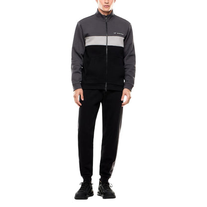 EA7 Emporio Armani Black Cotton Tracksuit