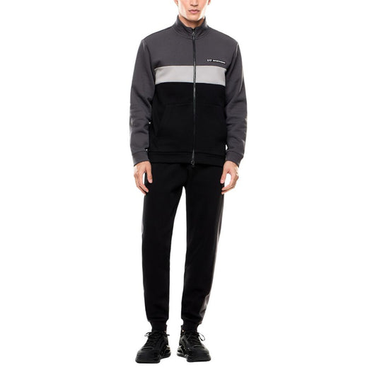 EA7 Emporio Armani Black Cotton Tracksuit