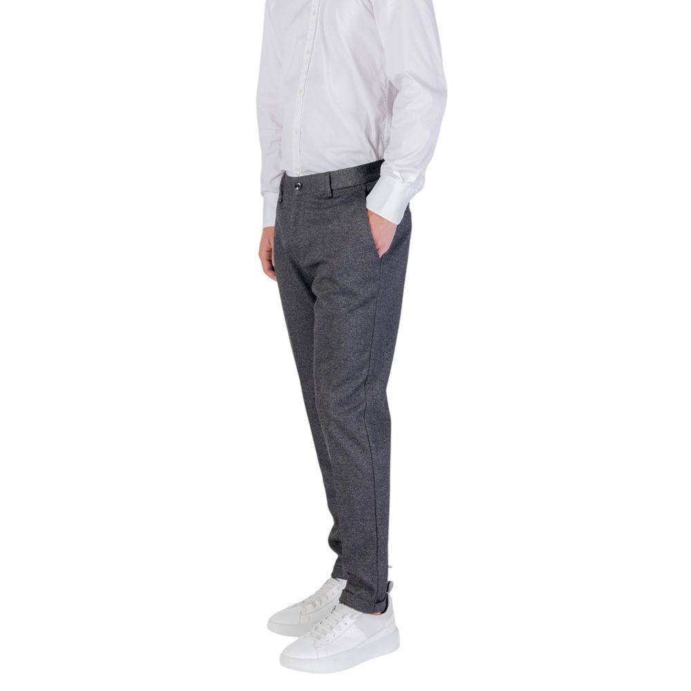 Antony Morato Grey Polyester Skinny Pants