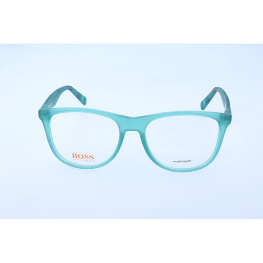 Hugo Boss Brown Optical Glasses – Square Full-Rim Frame, 52mm