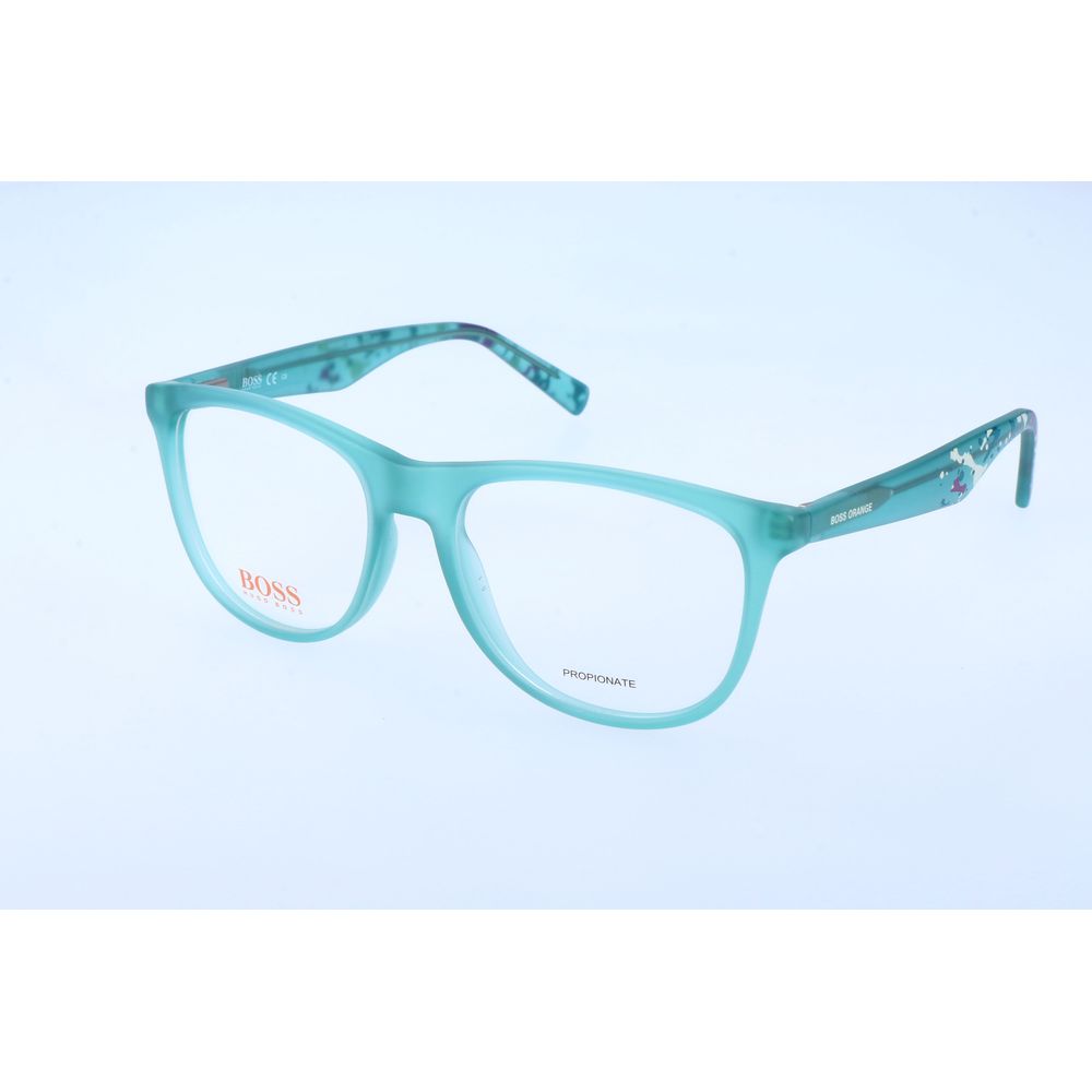 Hugo Boss Brown Optical Glasses – Square Full-Rim Frame, 52mm
