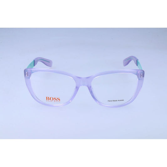 Hugo Boss Women’s Optical Glasses – Purple Acetate Frame, 53mm