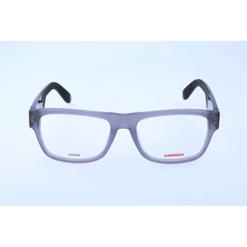 Carrera Gray Acetate Glasses – Square Full-Rim Frames, 54mm
