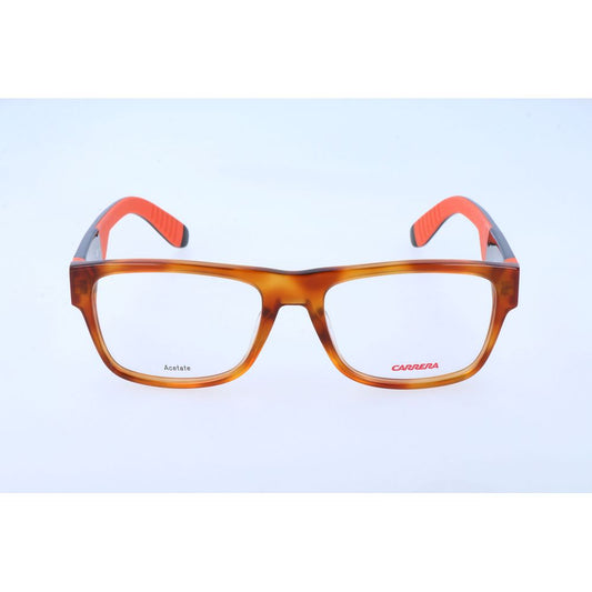 Carrera Brown Acetate Glasses – Square Full-Rim Frame, 54mm
