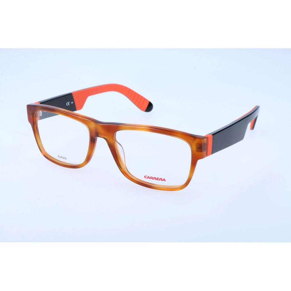 Carrera Brown Acetate Glasses – Square Full-Rim Frame, 54mm