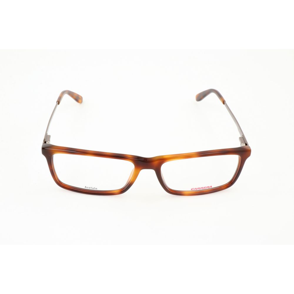 Carrera Brown Acetate Glasses – Square Frame, 55mm