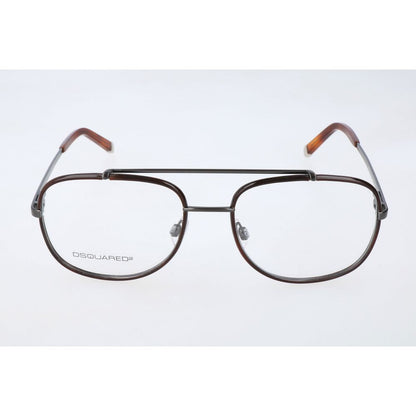 Dsquared² Men's Optical Glasses – Brown Metal Frames, 53mm