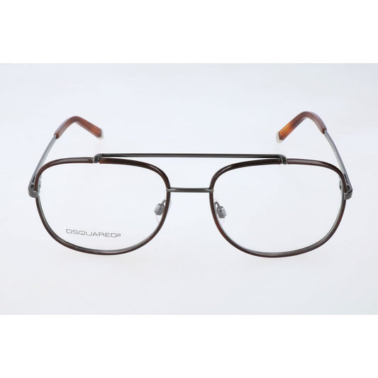 Dsquared² Men's Optical Glasses – Brown Metal Frames, 53mm