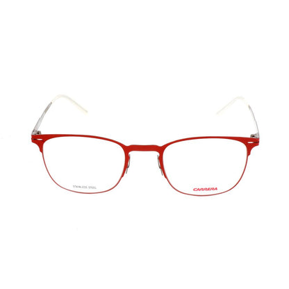 Carrera Men's Optical Glasses – Red Stainless Steel Frame, 50mm