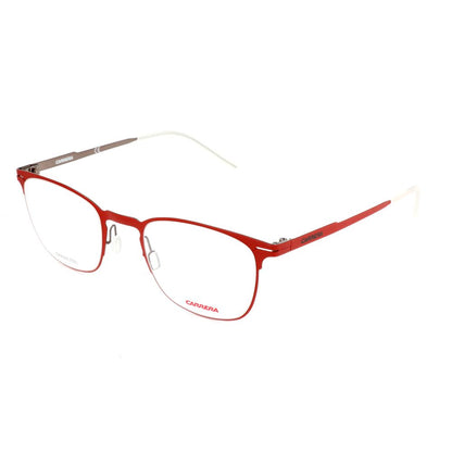 Carrera Men's Optical Glasses – Red Stainless Steel Frame, 50mm