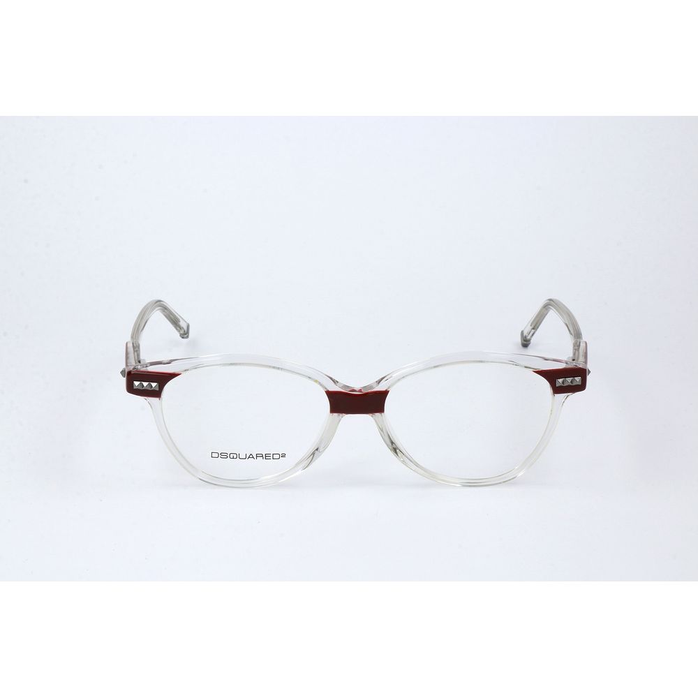 Dsquared² Women's Optical Glasses – Red Square Frame, 53mm
