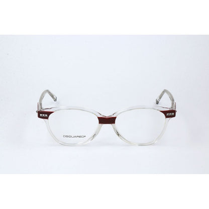 Dsquared² Women's Optical Glasses – Red Square Frame, 53mm