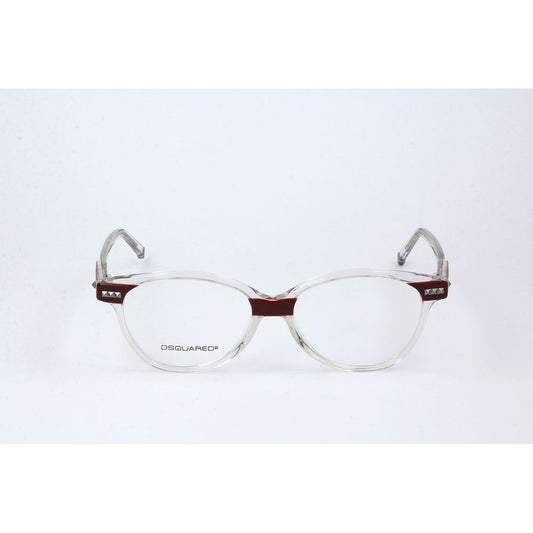 Dsquared² Women's Optical Glasses – Red Square Frame, 53mm