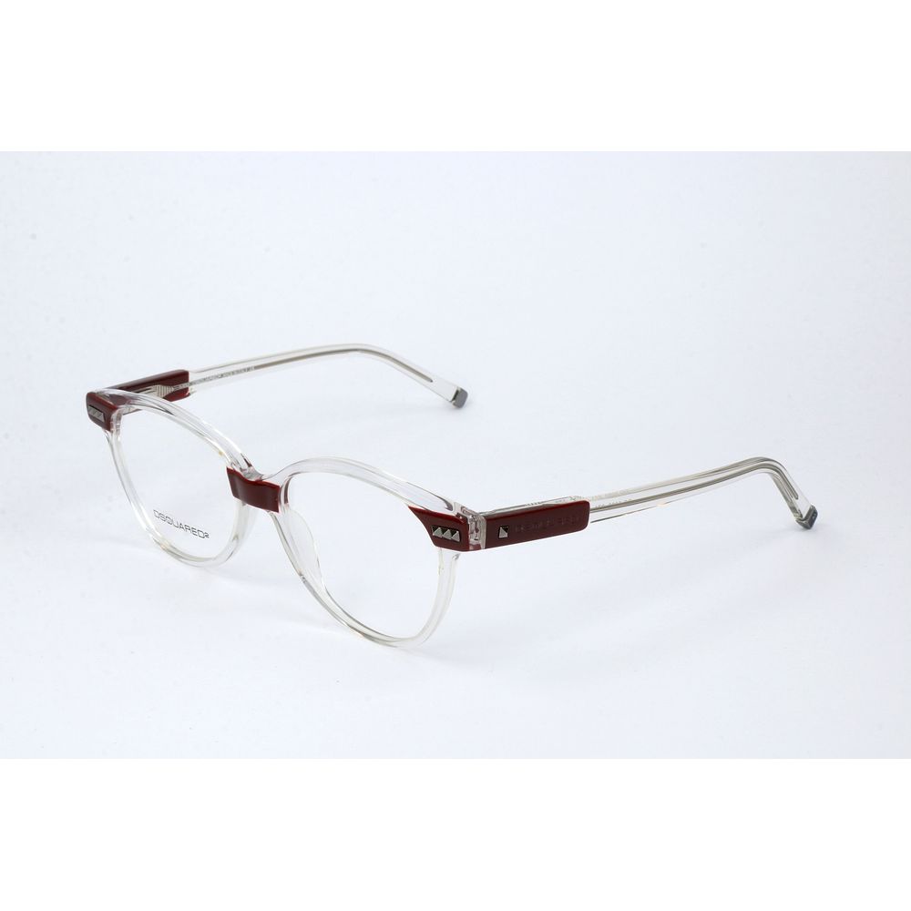 Dsquared² Women's Optical Glasses – Red Square Frame, 53mm