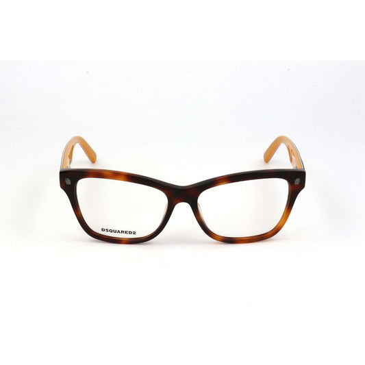 Dsquared² Women's Brown Acetate Glasses – Optical Fashion Frames 53mm
