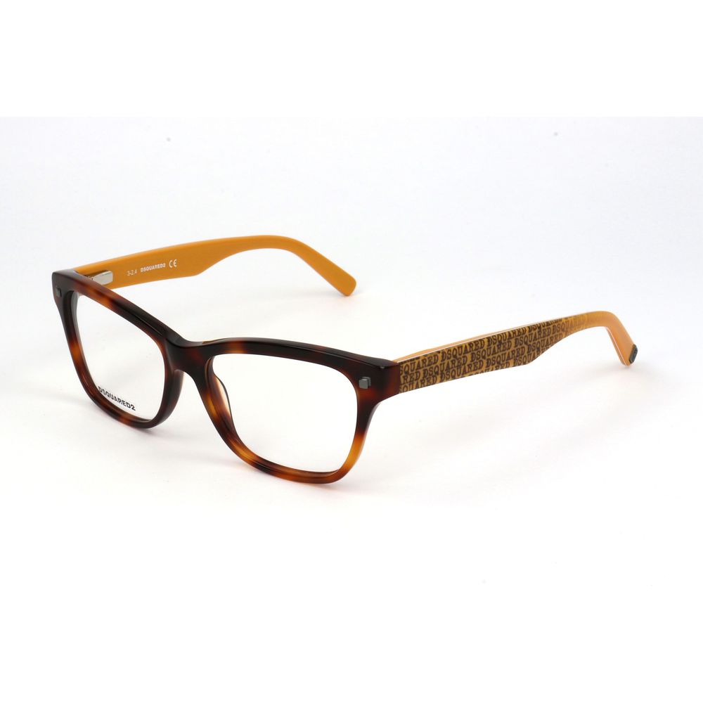Dsquared² Women's Brown Acetate Glasses – Optical Fashion Frames 53mm