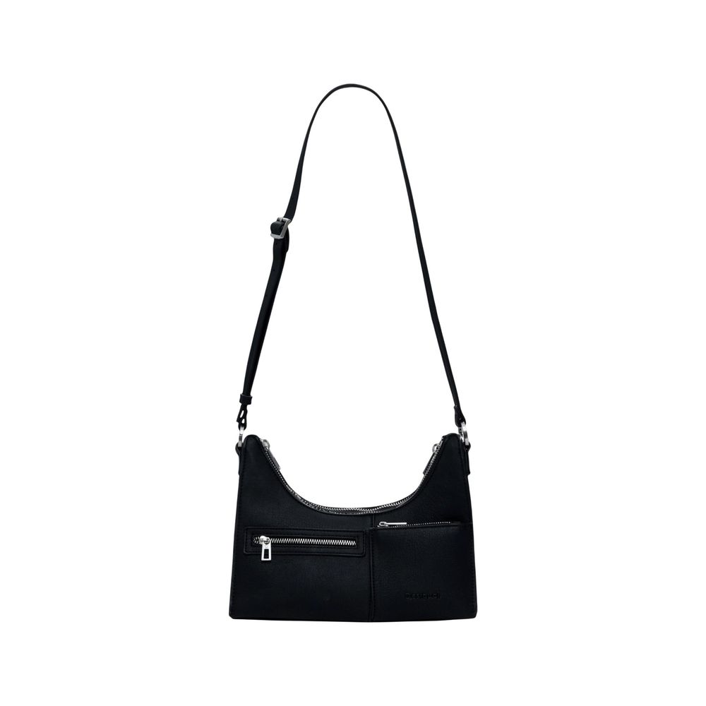 Desigual Black Polyethylene Handbag - BAG_DELTA VEGA OLIVE