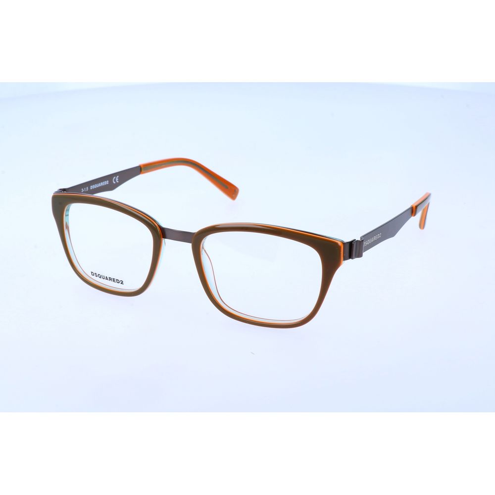 Dsquared² Men's Optical Glasses – Green Square Frame, 50mm