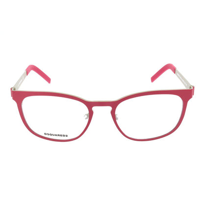 Dsquared² Women’s Optical Glasses – Red Full-Rim Frame, 51mm