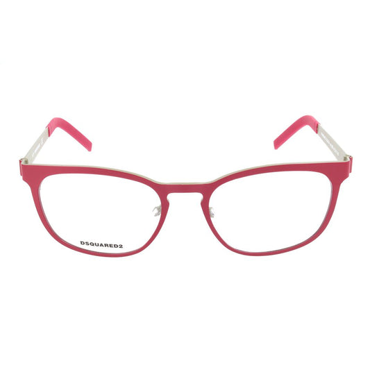 Dsquared² Women’s Optical Glasses – Red Full-Rim Frame, 51mm