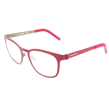 Dsquared² Women’s Optical Glasses – Red Full-Rim Frame, 51mm