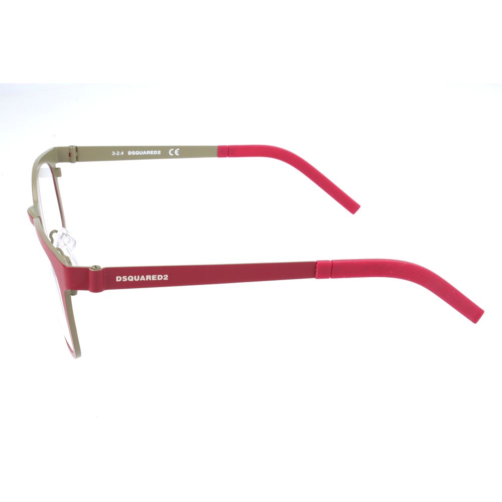Dsquared² Women’s Optical Glasses – Red Full-Rim Frame, 51mm