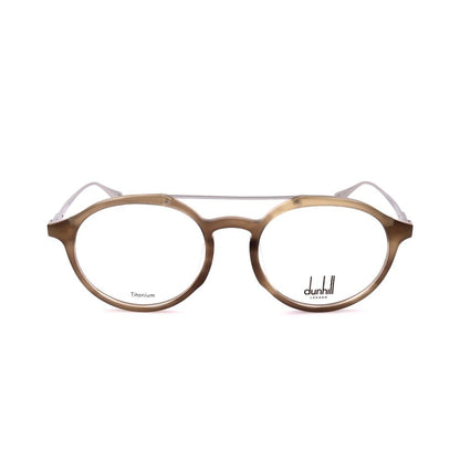 Dunhill Men's Optical Glasses – Beige Square Frame, 50mm